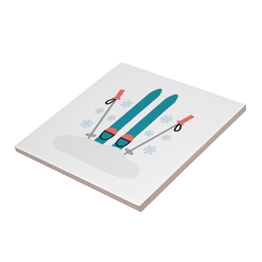 Schneeschuhe Fliese (Seite)