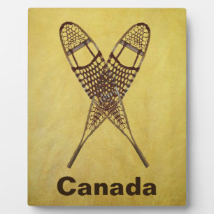 Schneeschuhe Fotoplatte