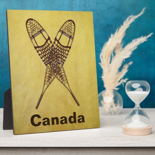 Schneeschuhe Fotoplatte (Seite)