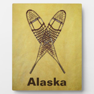 Schneeschuhe Fotoplatte