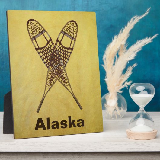 Schneeschuhe Fotoplatte (Seite)