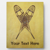 Schneeschuhe Fotoplatte (Vorderseite)