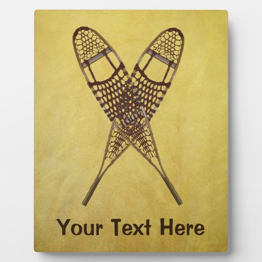 Schneeschuhe Fotoplatte (Vorderseite)