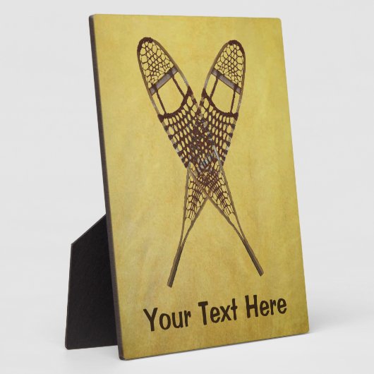 Schneeschuhe Fotoplatte (Seite)