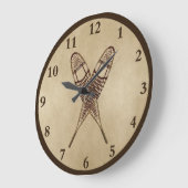Schneeschuhe für altes Papier Große Wanduhr (Winkel)