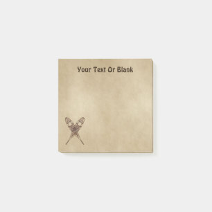 Schneeschuhe für altes Papier Post-it Klebezettel