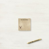 Schneeschuhe für altes Papier Post-it Klebezettel (Auf Schreibtisch)