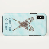 Schneeschuhe im Schnee Case-Mate iPhone Hülle (Rückseite (Horizontal))