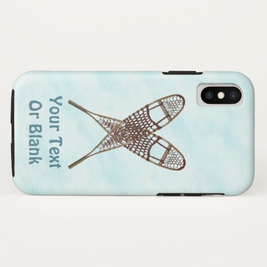 Schneeschuhe im Schnee Case-Mate iPhone Hülle (Rückseite (Horizontal))