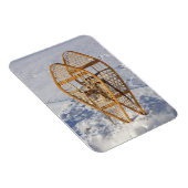 Schneeschuhe im Schnee Magnet (Rechte Seite)