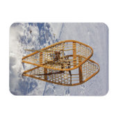 Schneeschuhe im Schnee Magnet (Horizontal)