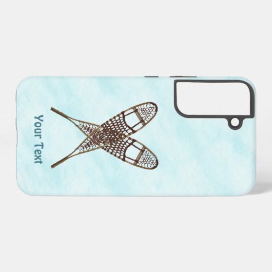 Schneeschuhe im Schnee Samsung Galaxy Hülle (Rückseite (Horizontal))