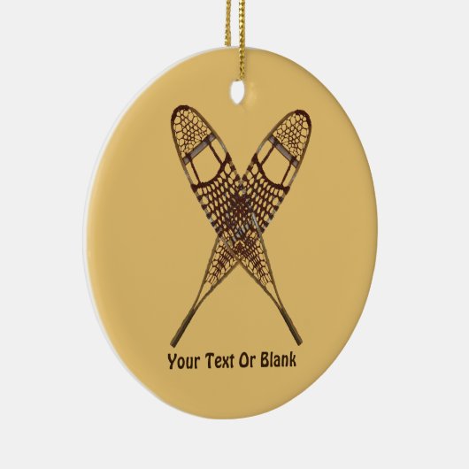 Schneeschuhe Keramik Ornament (Rechts)