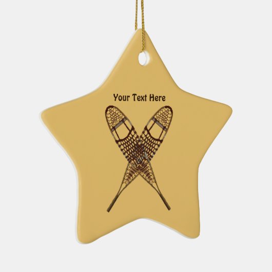 Schneeschuhe Keramikornament (Rechts)