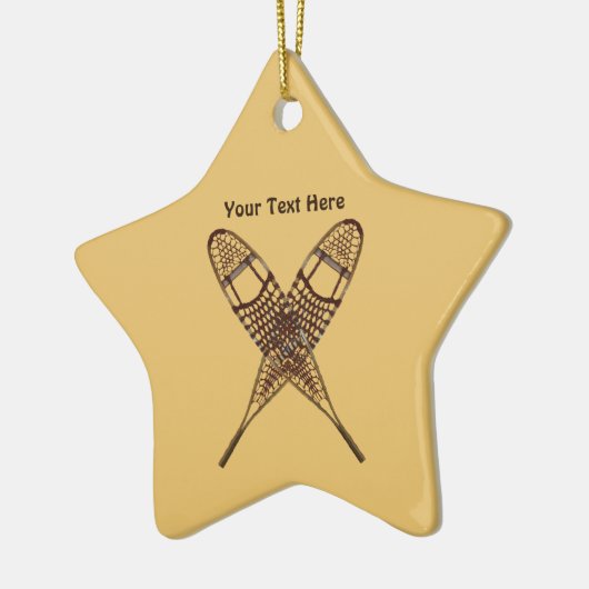 Schneeschuhe Keramikornament (Links)