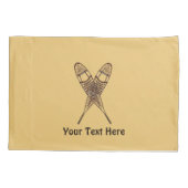 Schneeschuhe Kissenbezug (Rückseite)