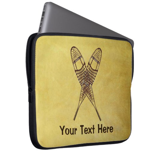 Schneeschuhe Laptopschutzhülle (Vorne Rechts)