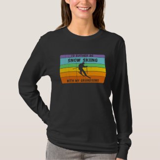 Schneeschuhe lieber mit Grandsonnen Vintag Schnee T-Shirt
