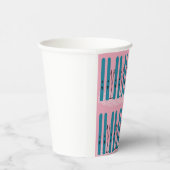 Schneeschuhe mit rosa Blues Pappbecher (Rechts)