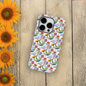 Schneeschuhe mit Tulpen und Sonnenblumen Case-Mate iPhone Hülle