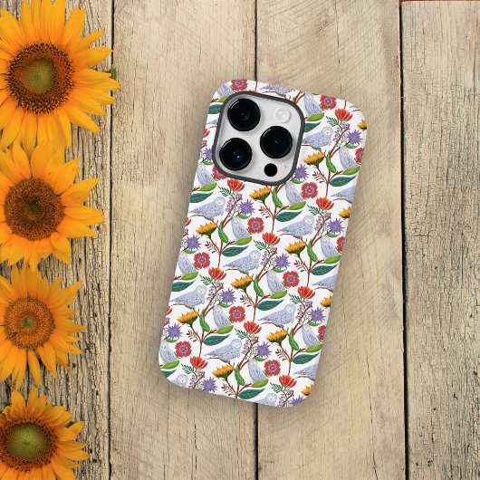 Schneeschuhe mit Tulpen und Sonnenblumen Case-Mate iPhone Hülle