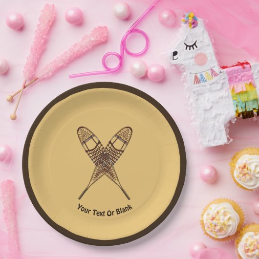 Schneeschuhe Pappteller (Party)