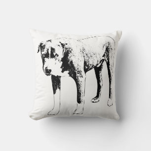 Schneeschuhe Pit Bull Pillow Kissen