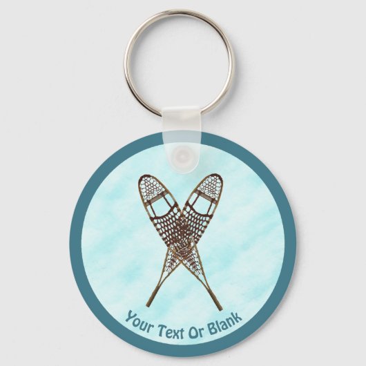 Schneeschuhe Schlüsselanhänger (Vorderseite)