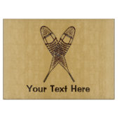 Schneeschuhe Schneidebrett (Vorderseite)