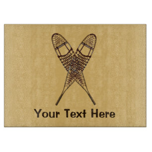 Schneeschuhe Schneidebrett