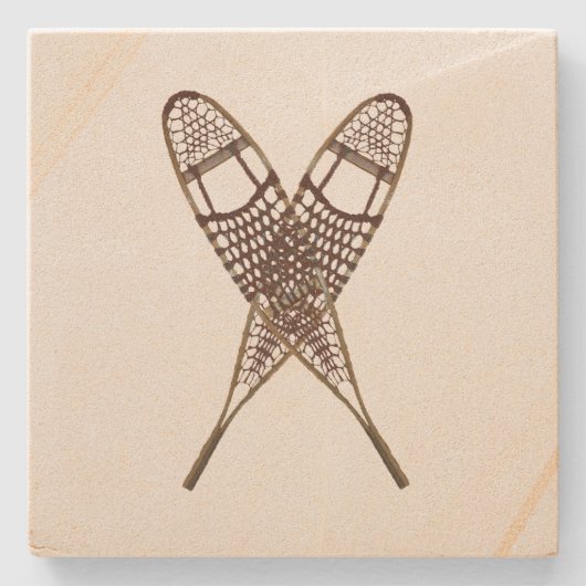 Schneeschuhe Steinuntersetzer (Vorderseite)