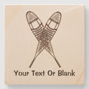 Schneeschuhe Steinuntersetzer