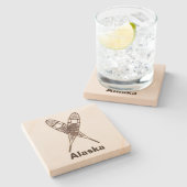 Schneeschuhe Steinuntersetzer (Seitenansicht)