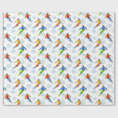 Schneeschuhen Geschenkpapier (Flach)