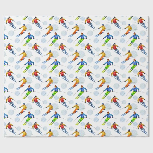 Schneeschuhen Geschenkpapier (Flach)