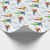 Schneeschuhen Geschenkpapier (Ecke)