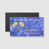 Schneeschuhen Magnetkarte (Vorne/Hinten)