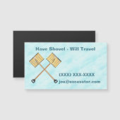 Schneeschuhen Magnetkarte (Vorne/Hinten)