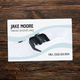 Schneeschuhen Visitenkarte