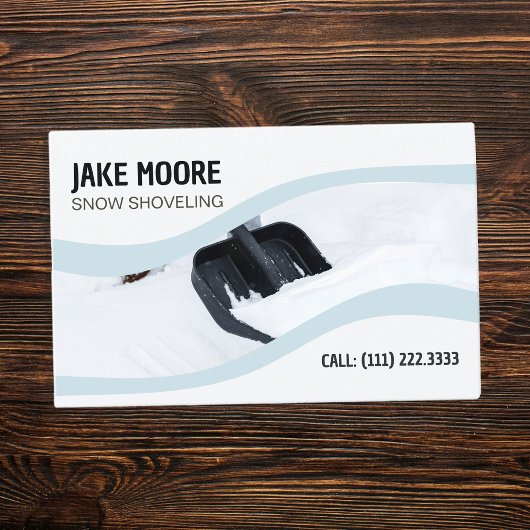 Schneeschuhen Visitenkarte