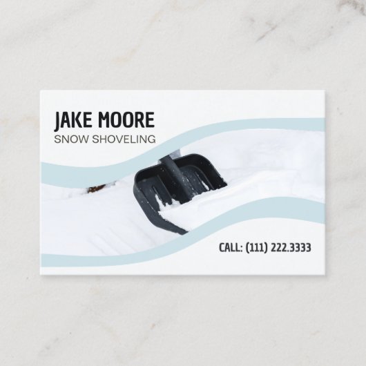 Schneeschuhen Visitenkarte (Vorderseite)