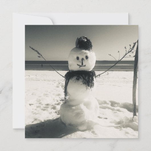 Schneeschuhfahrer Einladung (Vorderseite)