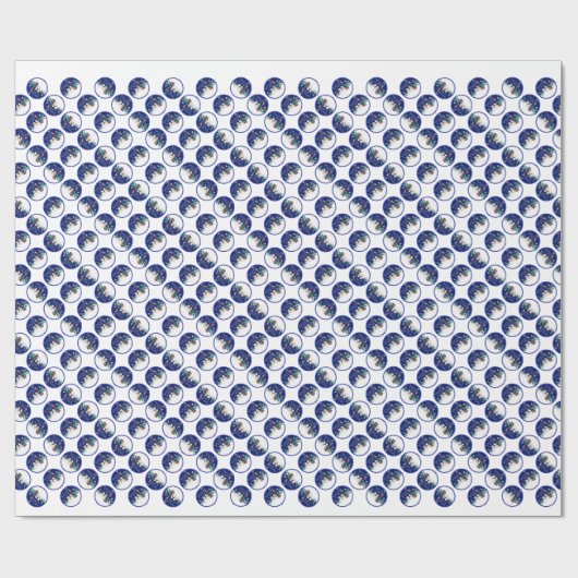 Schneeschuhfahrer Geschenkpapier (Flach)