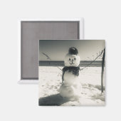 Schneeschuhfahrer Magnet (Vorderseite/Rückseite)