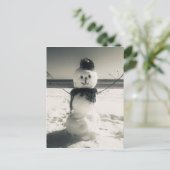 Schneeschuhfahrer Postkarte (Stehend Vorderseite)