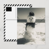 Schneeschuhfahrer Postkarte (Vorne/Hinten)
