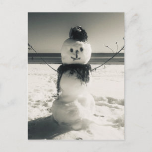 Schneeschuhfahrer Postkarte