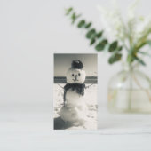 Schneeschuhfahrer Visitenkarte (Stehend Vorderseite)