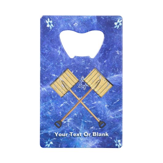 Schneeschuhgeschäft Kreditkartenflaschenöffner (Vorderseite)