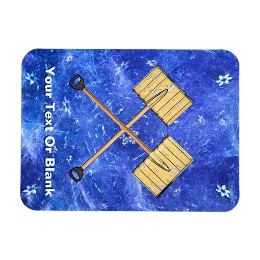 Schneeschuhgeschäft Magnet (Horizontal)